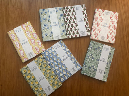 HAND BLOCK PRINT JOURNALS - ORANGE
