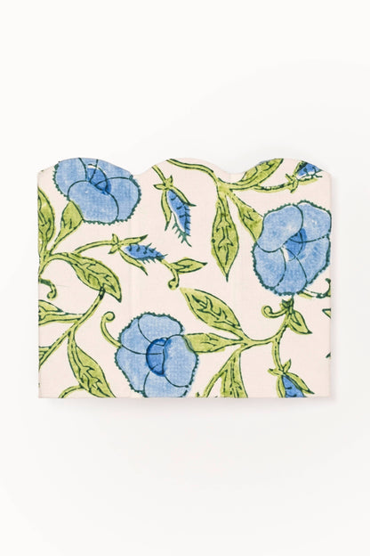 Block Print Pencil Holder - Inaya Powder Blue (Collapsible)