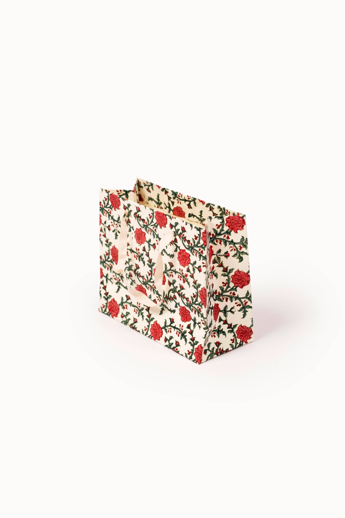 Medium (Set of 3) Holiday Gift Bags - Block Print