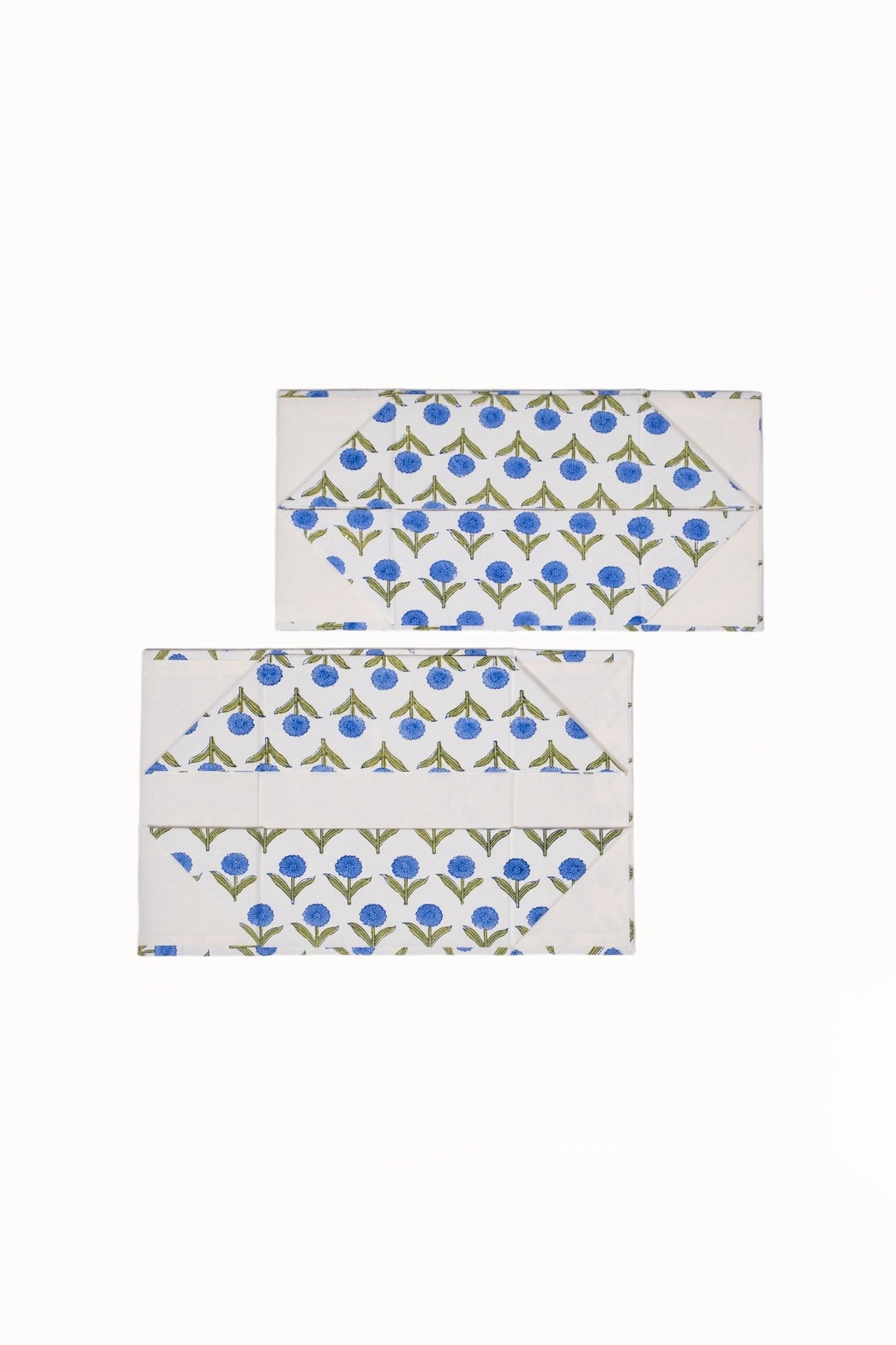 Blue Aster collapsible box folded view
