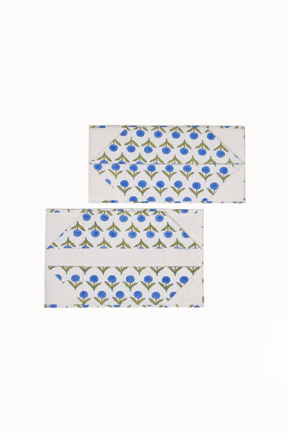 Blue Aster collapsible box folded view