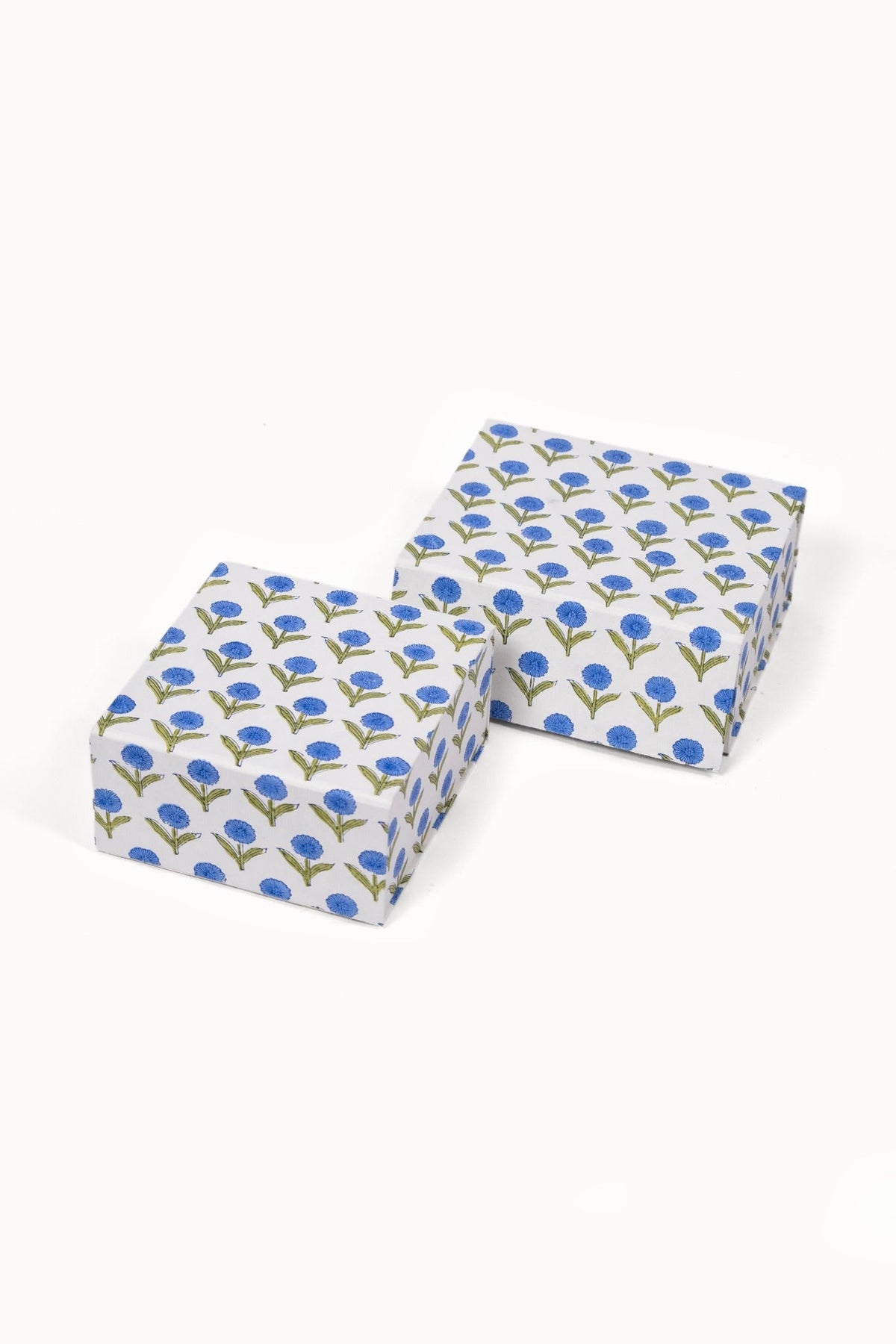 Blue Aster decorative storage boxes closed