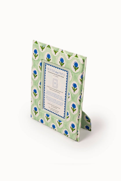 Medium Block Print Photo Frame (4 by 6) - Mint