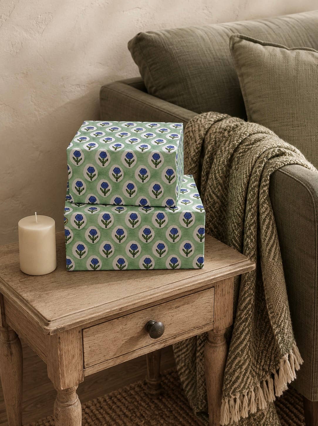 Decorative Storage & Gift Boxes (Collapsible) - Mint
